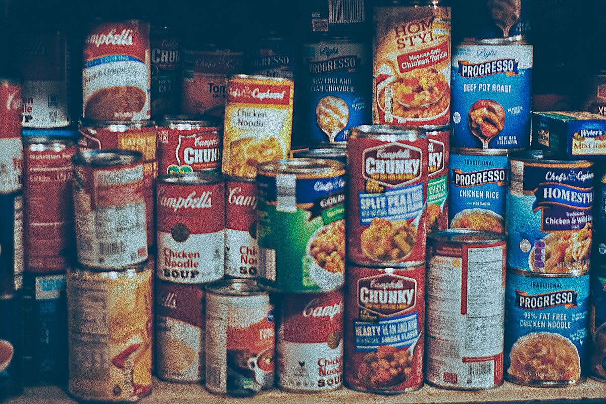 cans food
